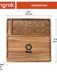 ONGROK Premium Natural Acacia Wood Tray