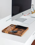 Ongrok Premium Natural Acacia Wood Tray | 9.5" x 9.5"