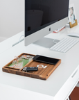 Ongrok Premium Natural Acacia Wood Tray | 9.5" x 9.5"