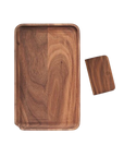 Marley Natural Black Walnut Rolling Tray