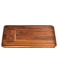 Marley Natural Black Walnut Rolling Tray