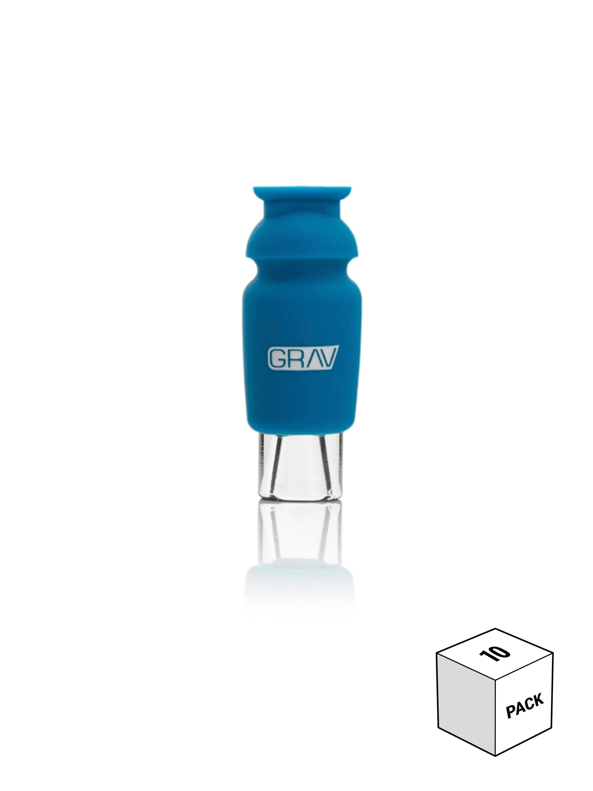 GRAV® Silicone-Capped Glass Crutch Blue