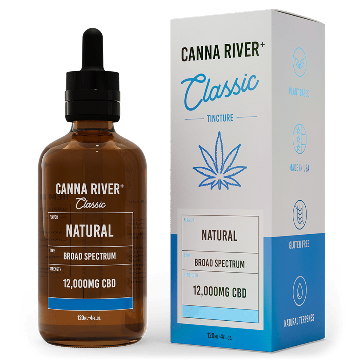 Broad Spectrum CBD Classic Tincture - Natural 