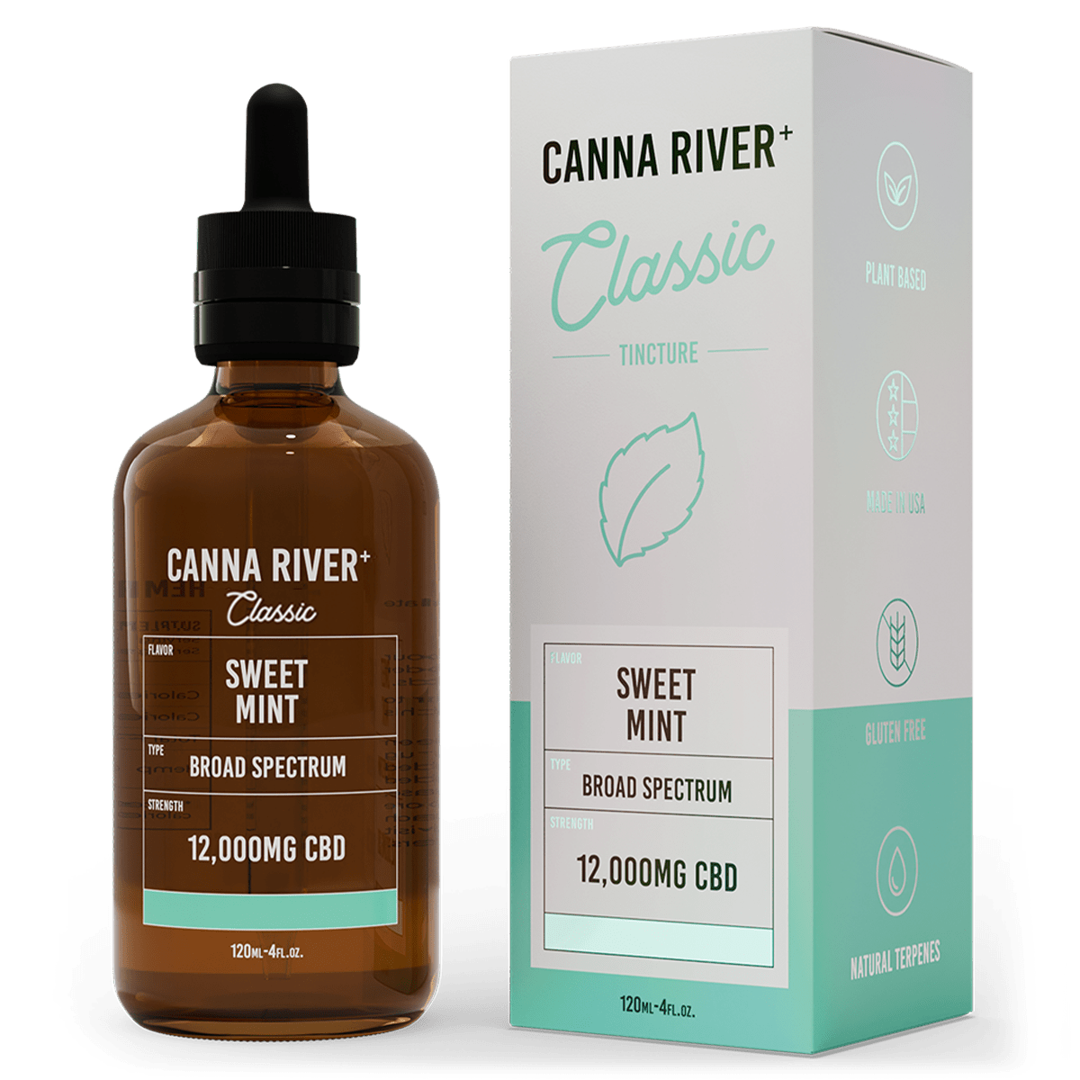 Broad Spectrum CBD Classic Tincture - Sweet Mint 