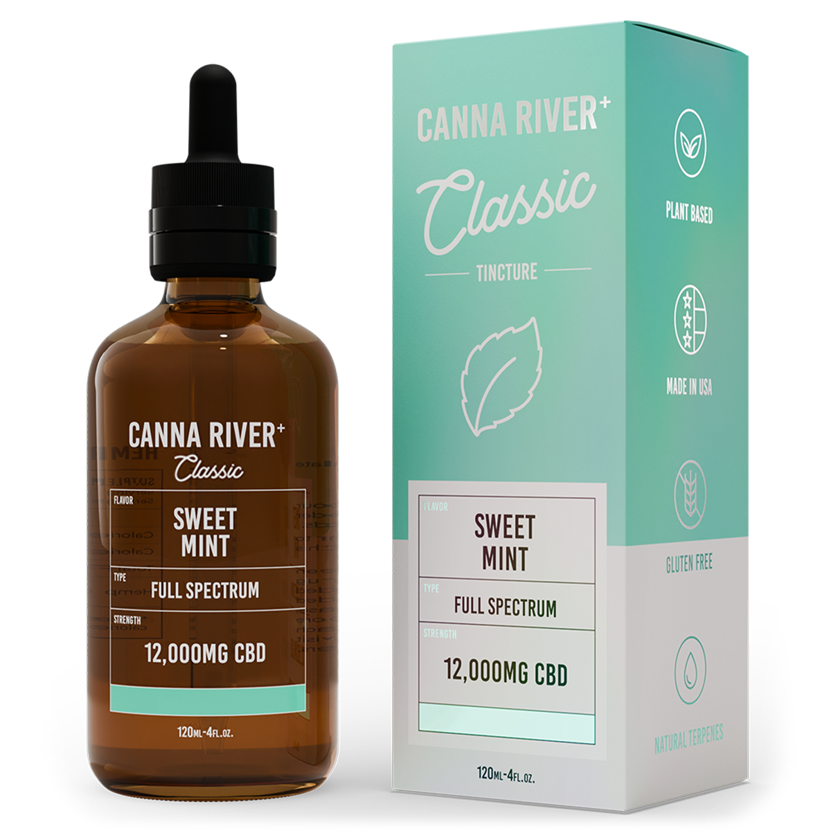 Full Spectrum CBD Classic Tincture - Sweet Mint 