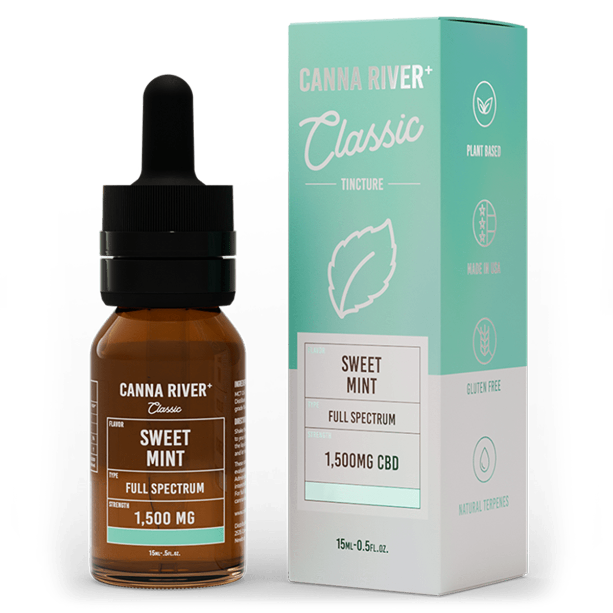 Full Spectrum CBD Classic Tincture - Sweet Mint 