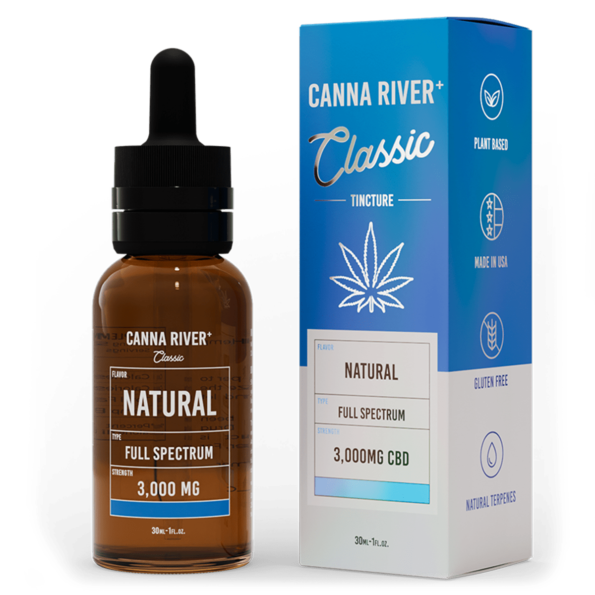 Full Spectrum CBD Classic Tincture - Natural 