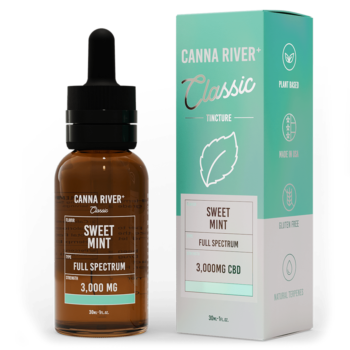 Full Spectrum CBD Classic Tincture - Sweet Mint 