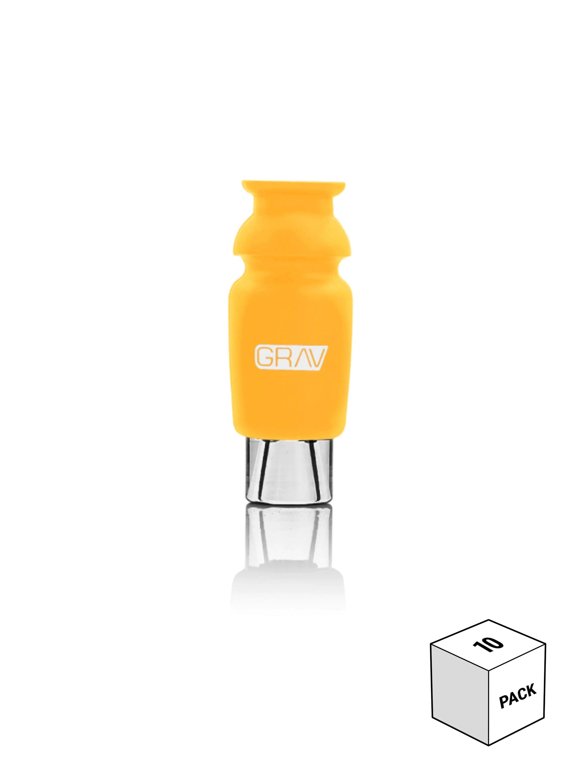 GRAV® Silicone-Capped Glass Crutch Yellow