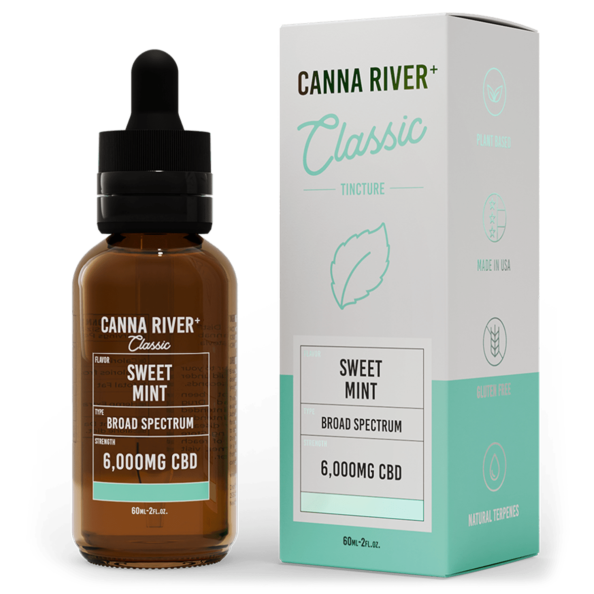 Broad Spectrum CBD Classic Tincture - Sweet Mint 