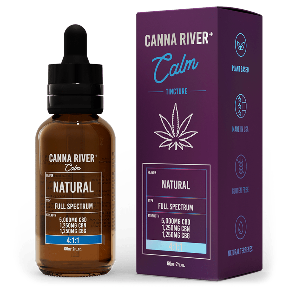 Full Spectrum CBD Calm Tincture - Natural