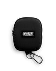 Black carrying case with carabiner and 'GRAV' logo on a white background