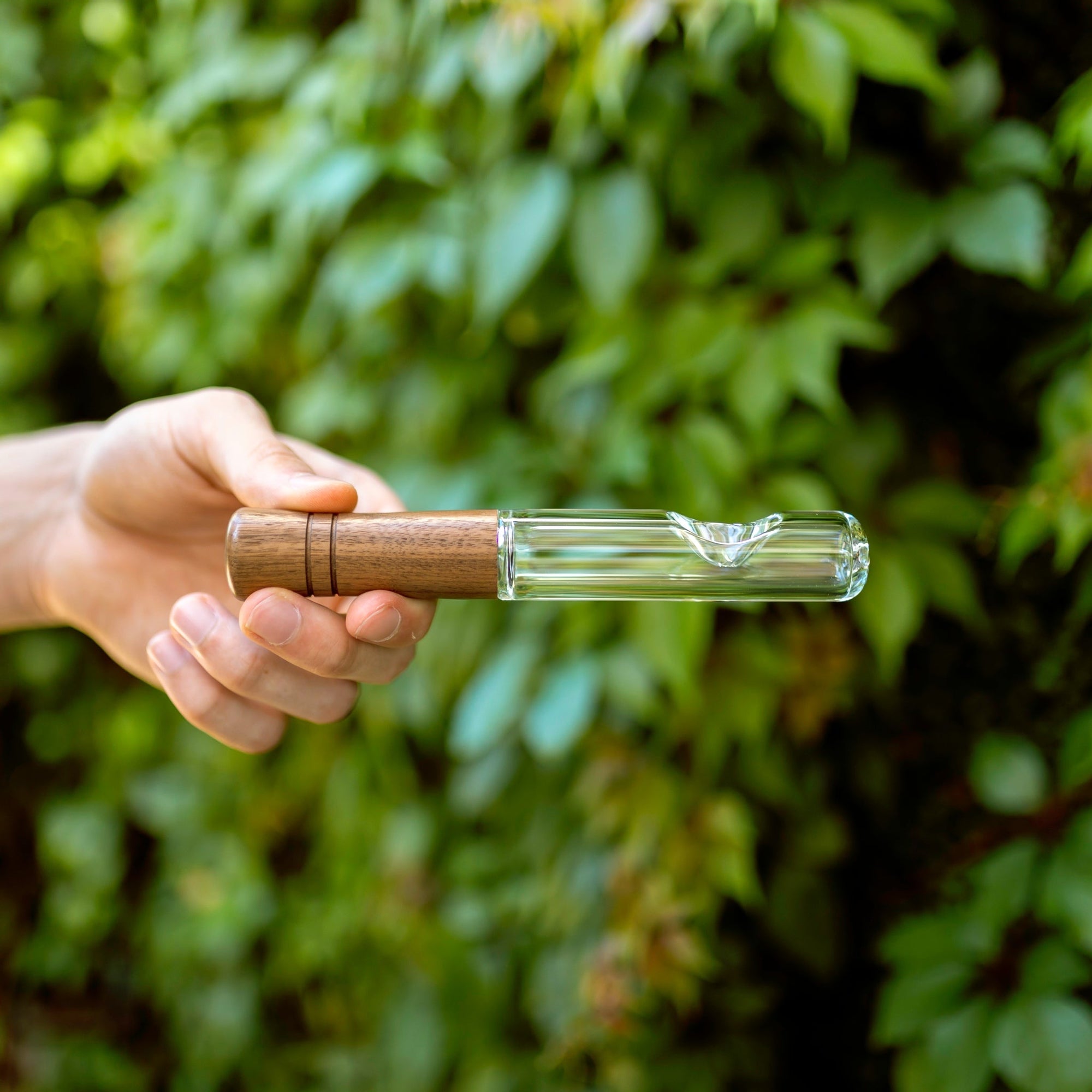Marley Natural Glass &amp; Walnut Steamroller