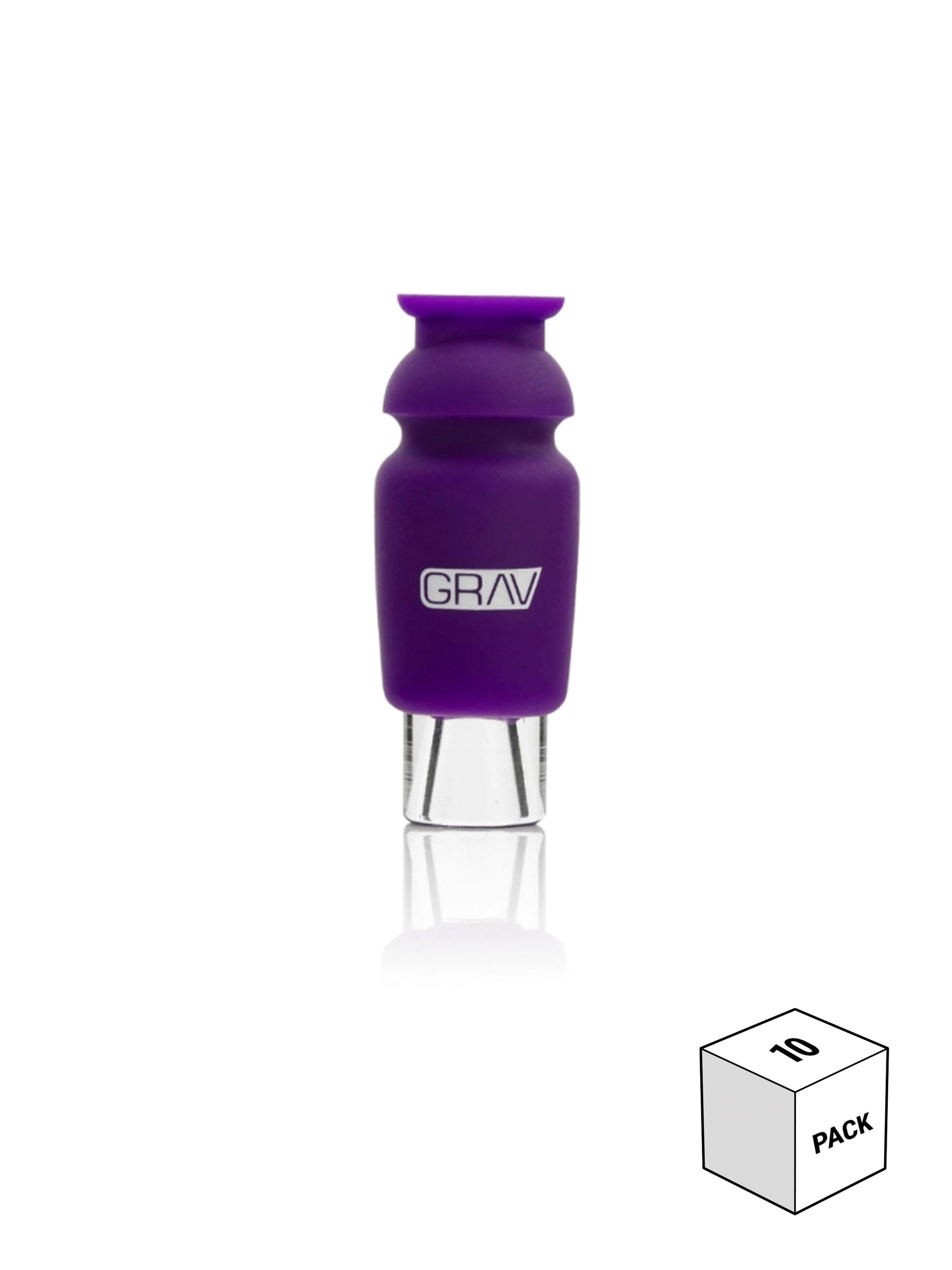 GRAV® Silicone-Capped Glass Crutch Purple