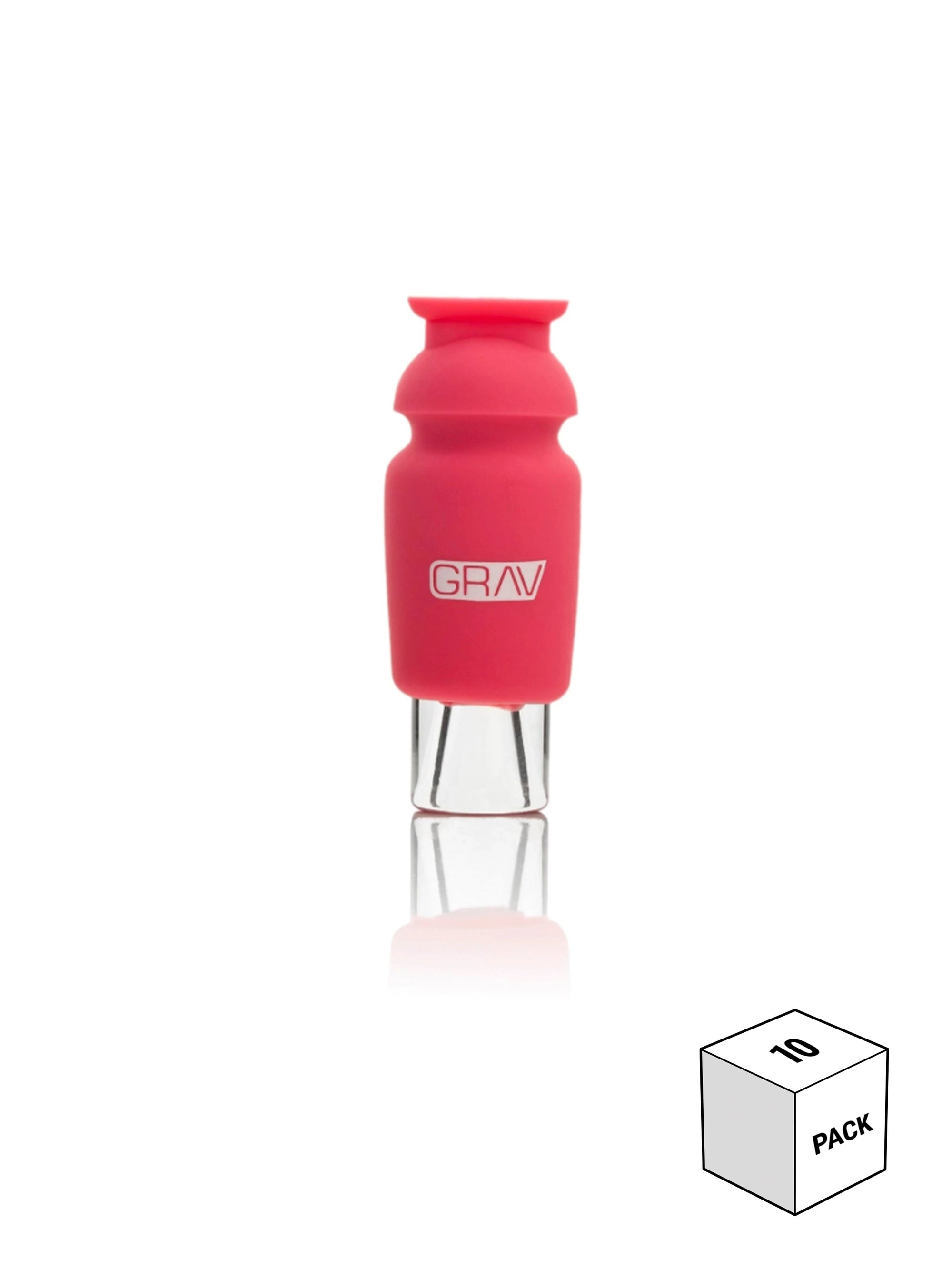 GRAV® Silicone-Capped Glass Crutch Pink