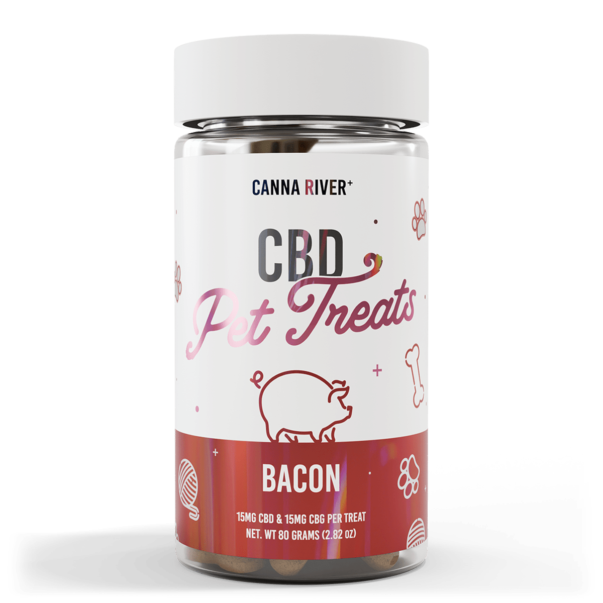 Broad Spectrum CBD Pet Treats - Bacon