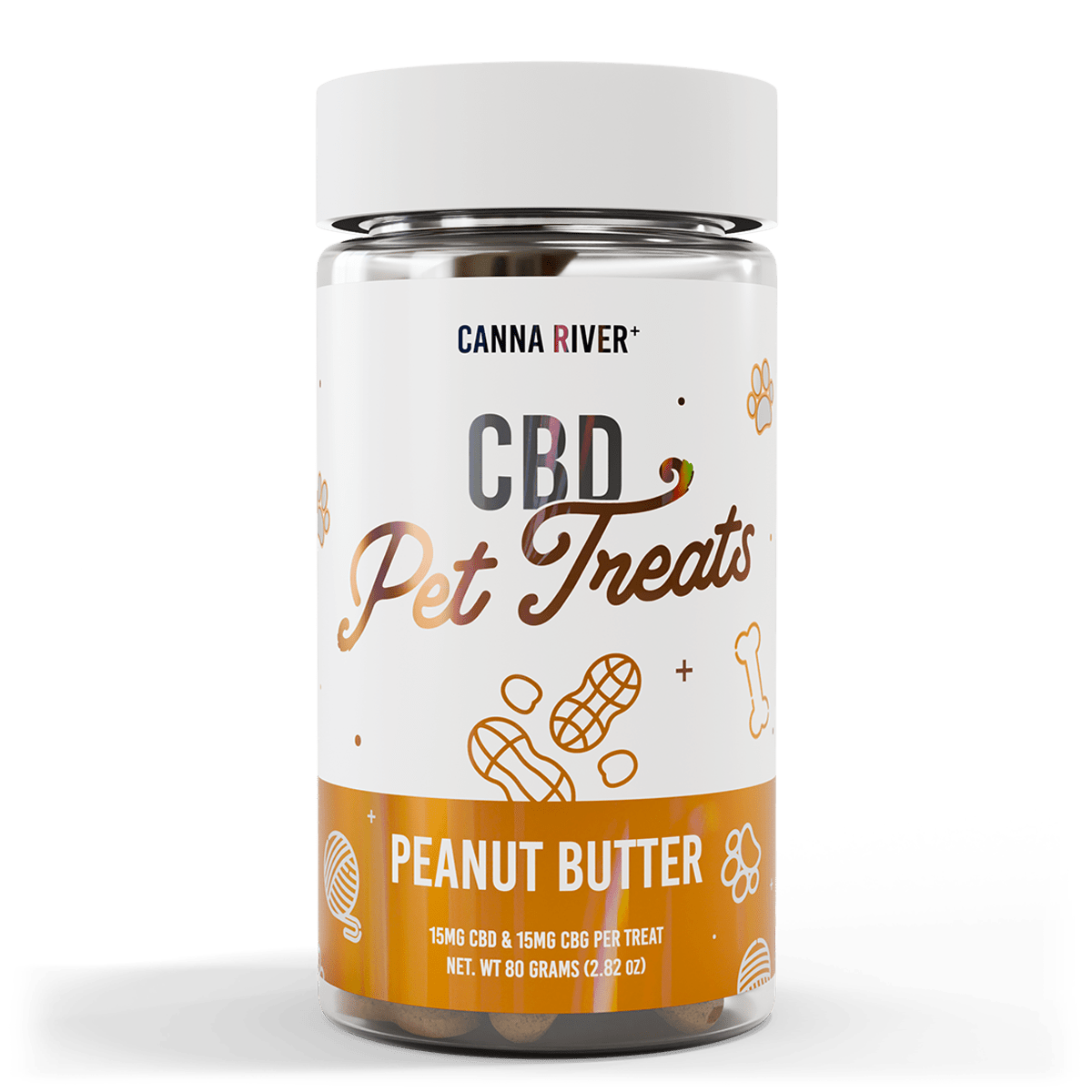 Broad Spectrum CBD Pet Treats - Peanut Butter