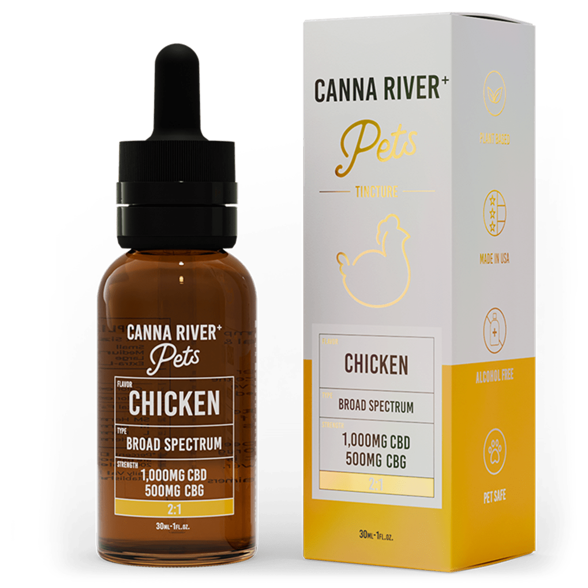 Broad Spectrum CBD Pet Tincture - Chicken 