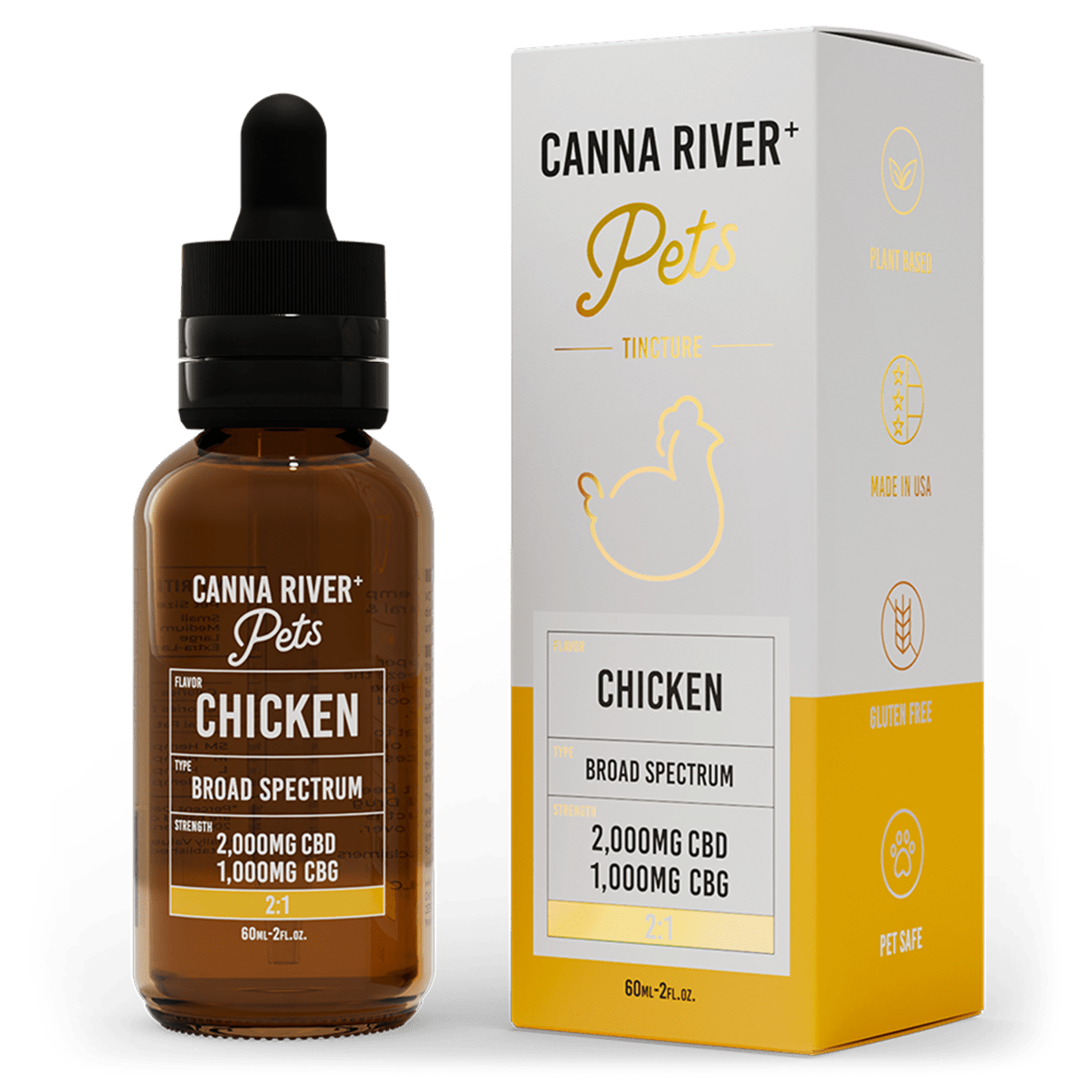 Broad Spectrum CBD Pet Tincture - Chicken 