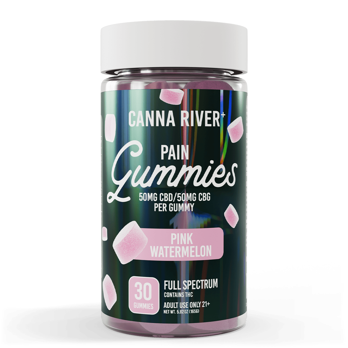 Full Spectrum CBD Gummies - Pain - Pink Watermelon