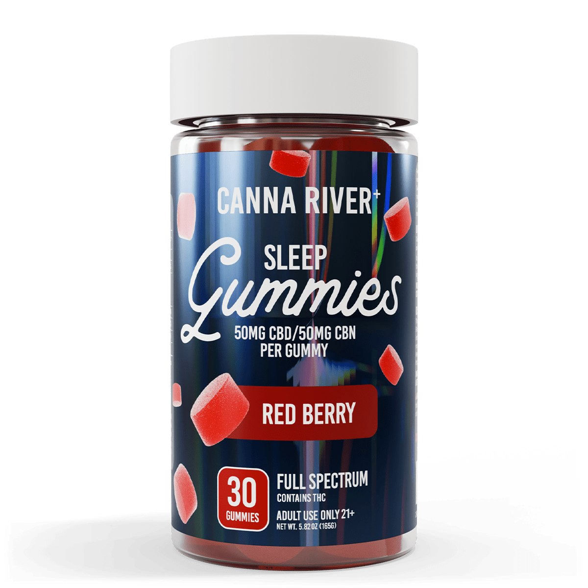 Full Spectrum CBD Gummies - Sleep - Red Berry