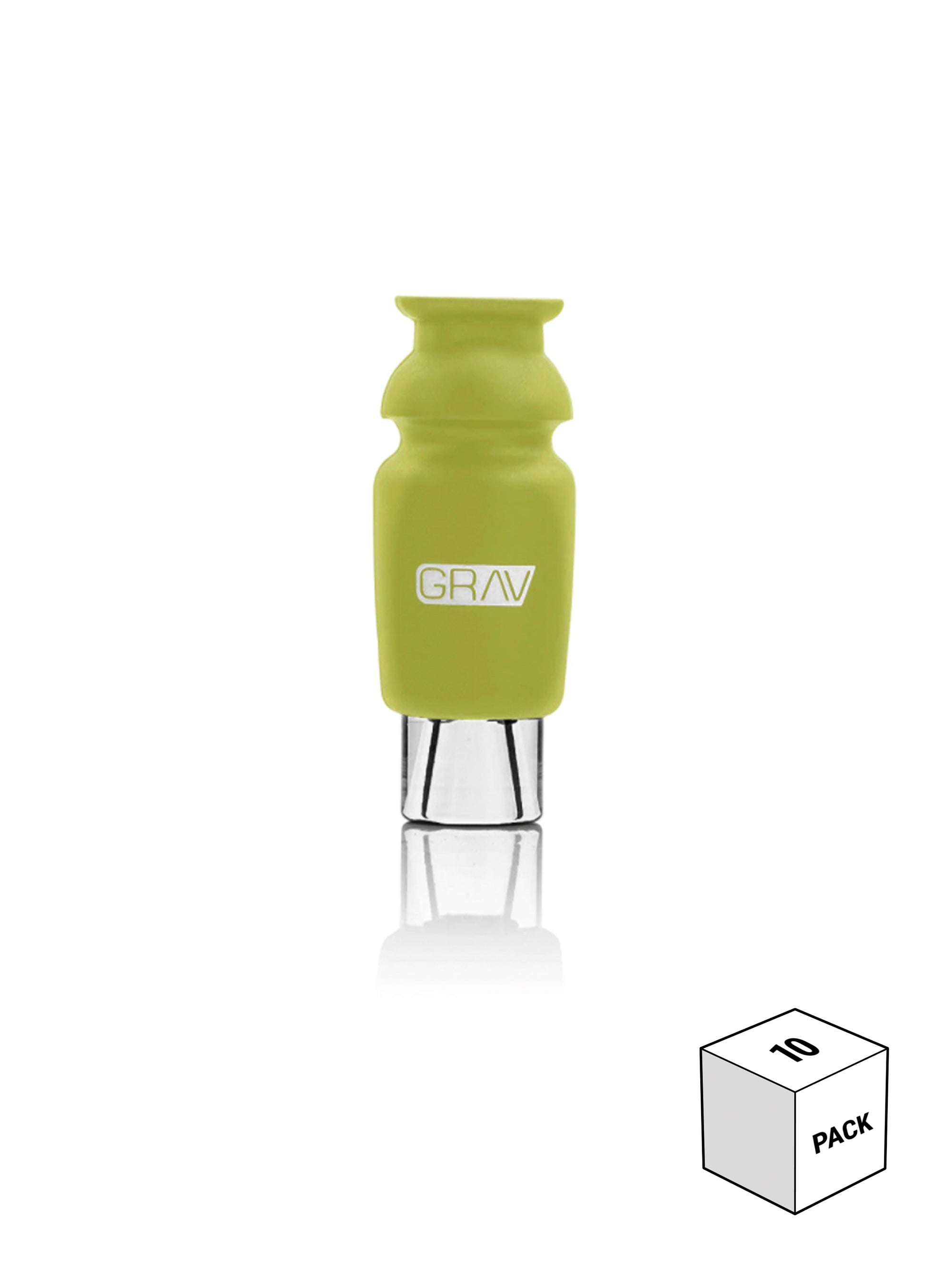 GRAV® Silicone-Capped Glass Crutch Light Green