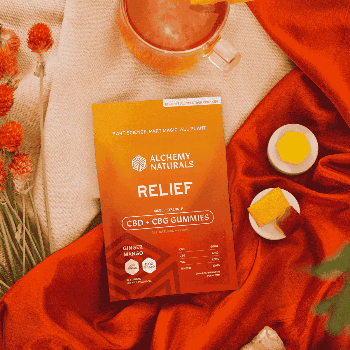 Alchemy Naturals Relief CBD Gummies with CBG