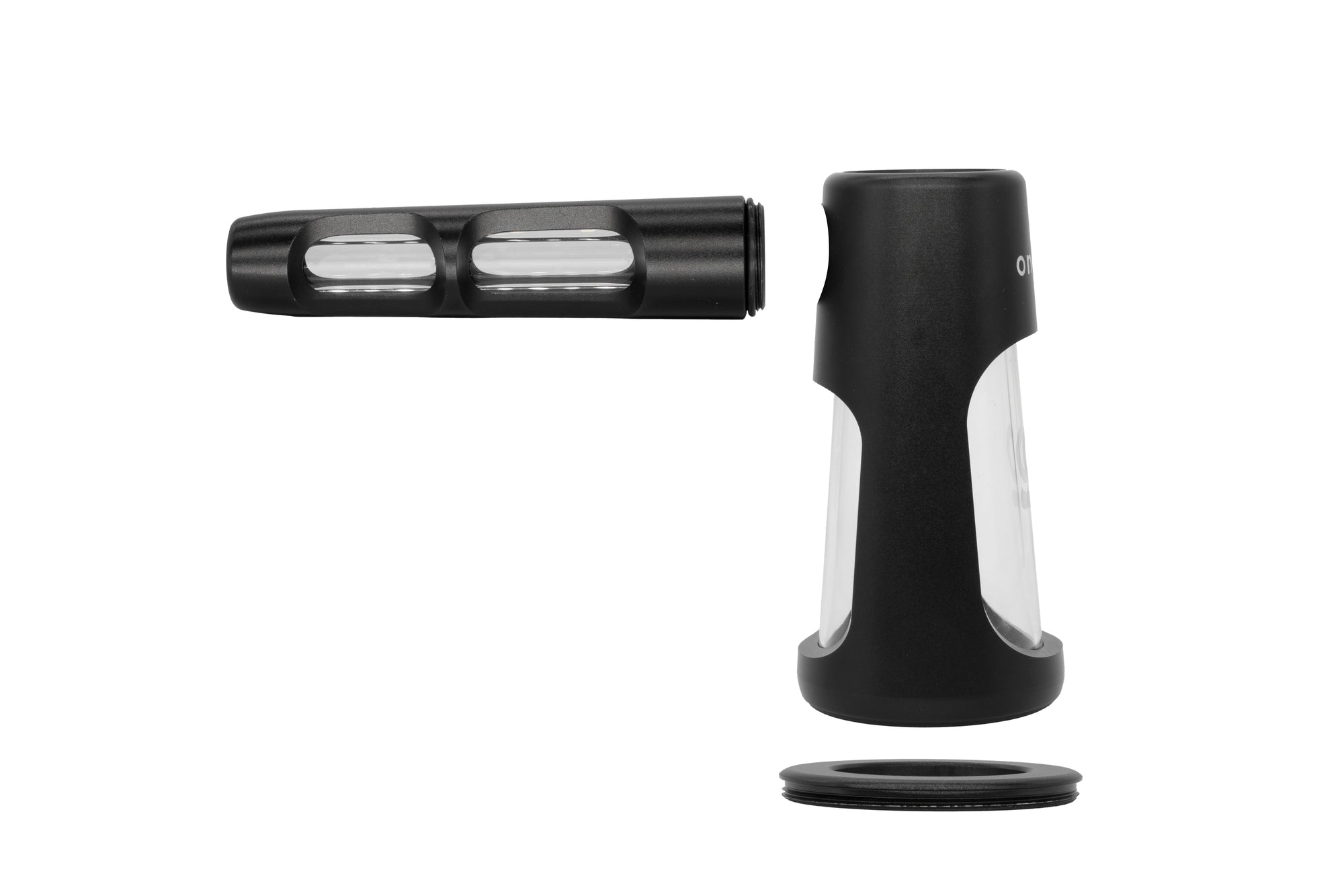 ONGROK Portable Glass Aluminum Bubbler Pipe