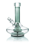 GRAV® Small Wide Base Water Pipe - Smoke with Clear Accents